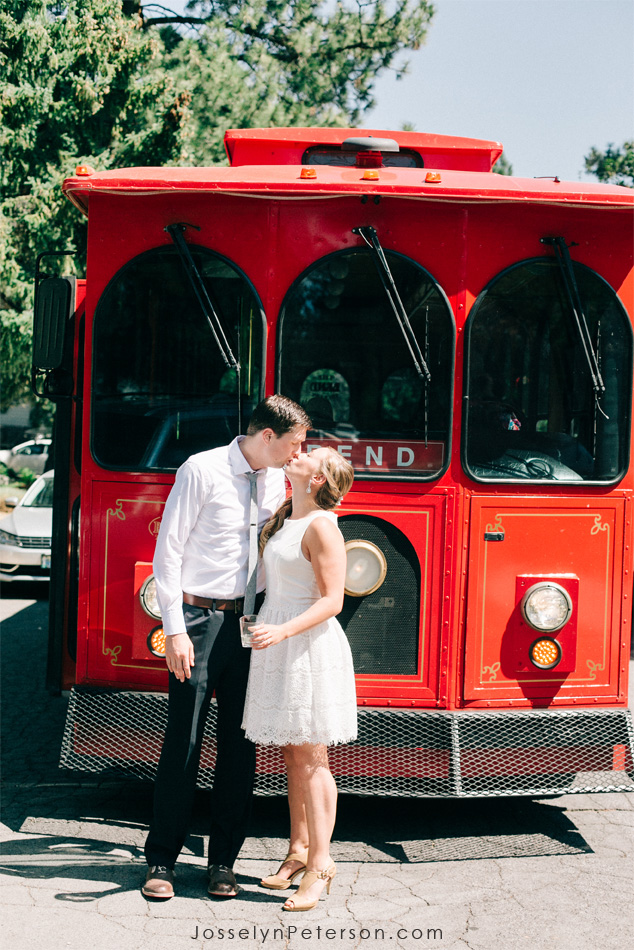 A great way to get to the ceremony location from town!  Josselyn peterson captured this moment before the bride  disappeared to get dressed for the ceremony